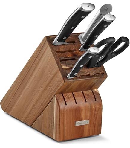 Amazon.com: Wüsthof Gourmet Knife Block with 5 Knives (1095070505