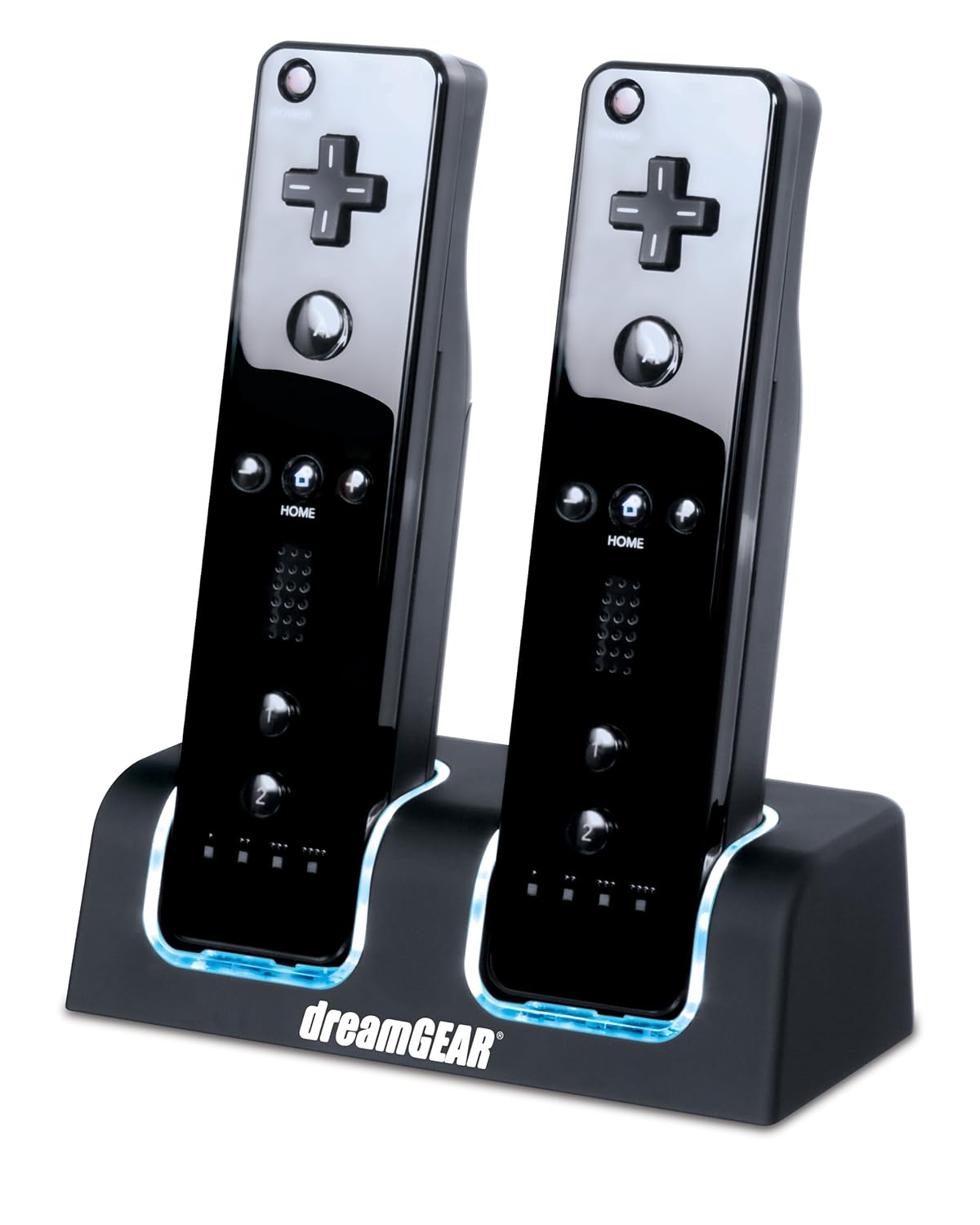 dreamGEAR Nintendo Wii Dual Charging Dock (black) Video Games