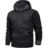 MAGCOMSEN Men's Active Hoodies Fleece Lined Sweatshirts Casual Athletic Workout Pullover With Kangaroo Pocket