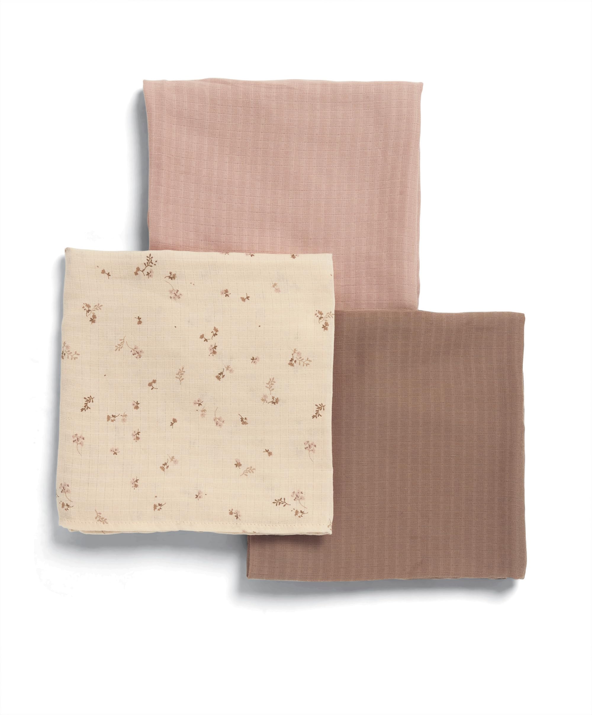 Mamas & Papas 3 Pack Muslin Squares, Wildflower