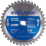 Evolution Power Tools 185BLADEST Steel Cutting Saw Blade, 7-1/4-Inch x 40-Tooth