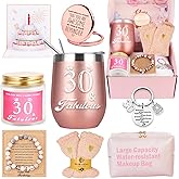30th Birthday Gifts For Women, Happy 30 Year Old Birthday Basket Gifts Box for Her Women Friends Female Mom Wife Daughter Sister Girlfriend Coworker Bestie Birthday Unique