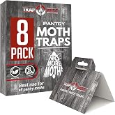 Trap a Pest Pantry Moth Traps - Pheromone Glue Lure - 8 Pack | Powerful Pheromone Attractant Traps Food &amp; Cupboard Moths - Safe, Non-Toxic &amp; Odorless Formula - Protects Kitchen Cabinets