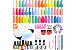 VANREESA Gel Nail Polish Kit with U V Light 24 Colors Gel Nail Polish Set Glossy & Matte Top Coat Complete Gel Nail Kit with Manicure Tools for Beginners Gifts for Women
