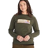 MARMOT Women's Montane Crew Sweatshirt - Screen Printed Graphic on Warm, Breathable, Eco-Friendly Cotton/Poly Blend