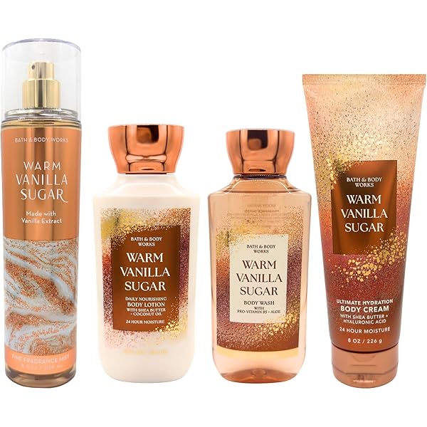 Amazon.com : Bath & Body Warm Vanilla Sugar Deluxe 5 Piece Gift