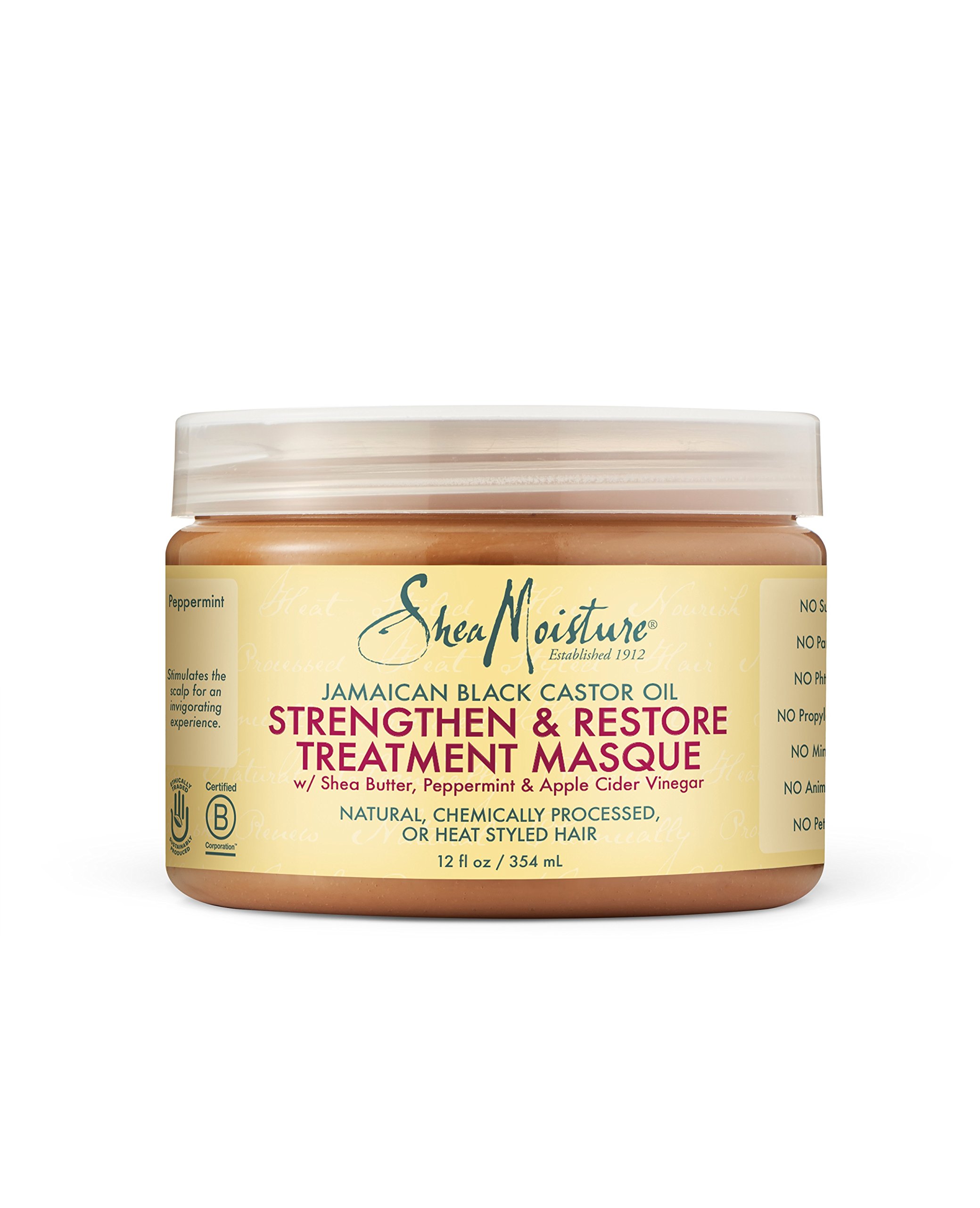 Shea Moisture Masque Strength Grow & Restore 12oz Castor Oil by Shea Moisture