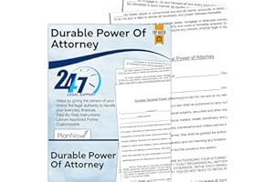 PLANNOW Durable Power of Attorney Do-it-Yourself Legal Form with Simple Instructions Live Legal Support