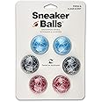 Sneaker Balls Scratch Sof Sole Shoe Eliminator & Remover, 3PK-Fresh, Clean Scent Blocks Odors-Twist-to-Activate, Colorful Designs, 6 Pack