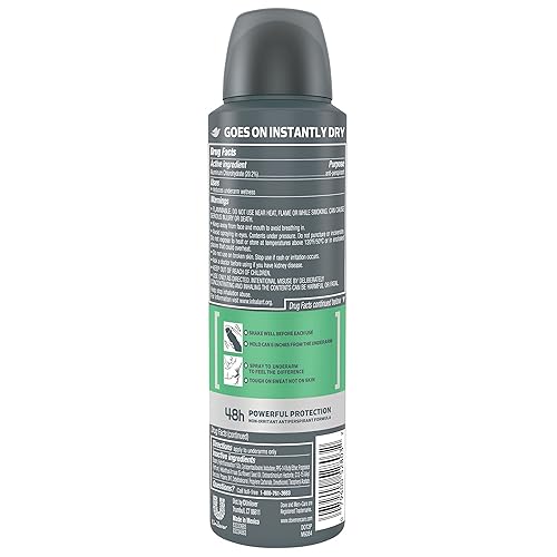 Dove Men+Care Dry Spray Antiperspirant Deodorant, Sensitive Shield