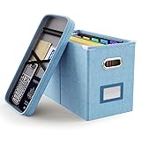 Oterri File Organizer Box with Lid, Hanging Filing