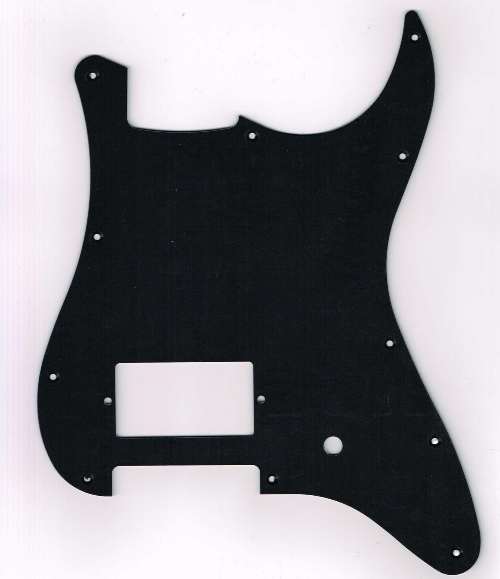 (MADE IN JAPAN) High Quality strat 62 Black 1PLY,11 Hole, 1HUM 1volume Pickguard HSS