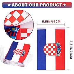 Croatia String Flag Pennant Banner, Small Mini