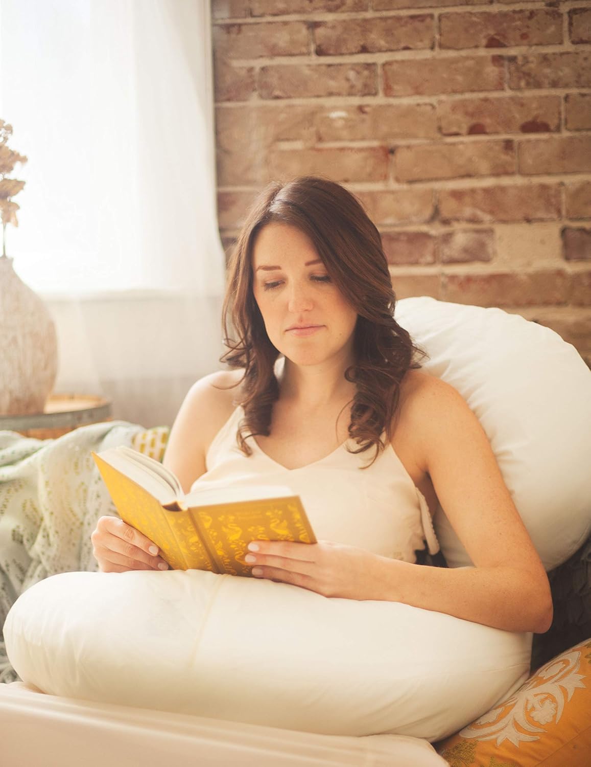 Leachco Snoogle Original Maternity/Pregnancy Total Body Pillow, Ivory: Home & Kitchen