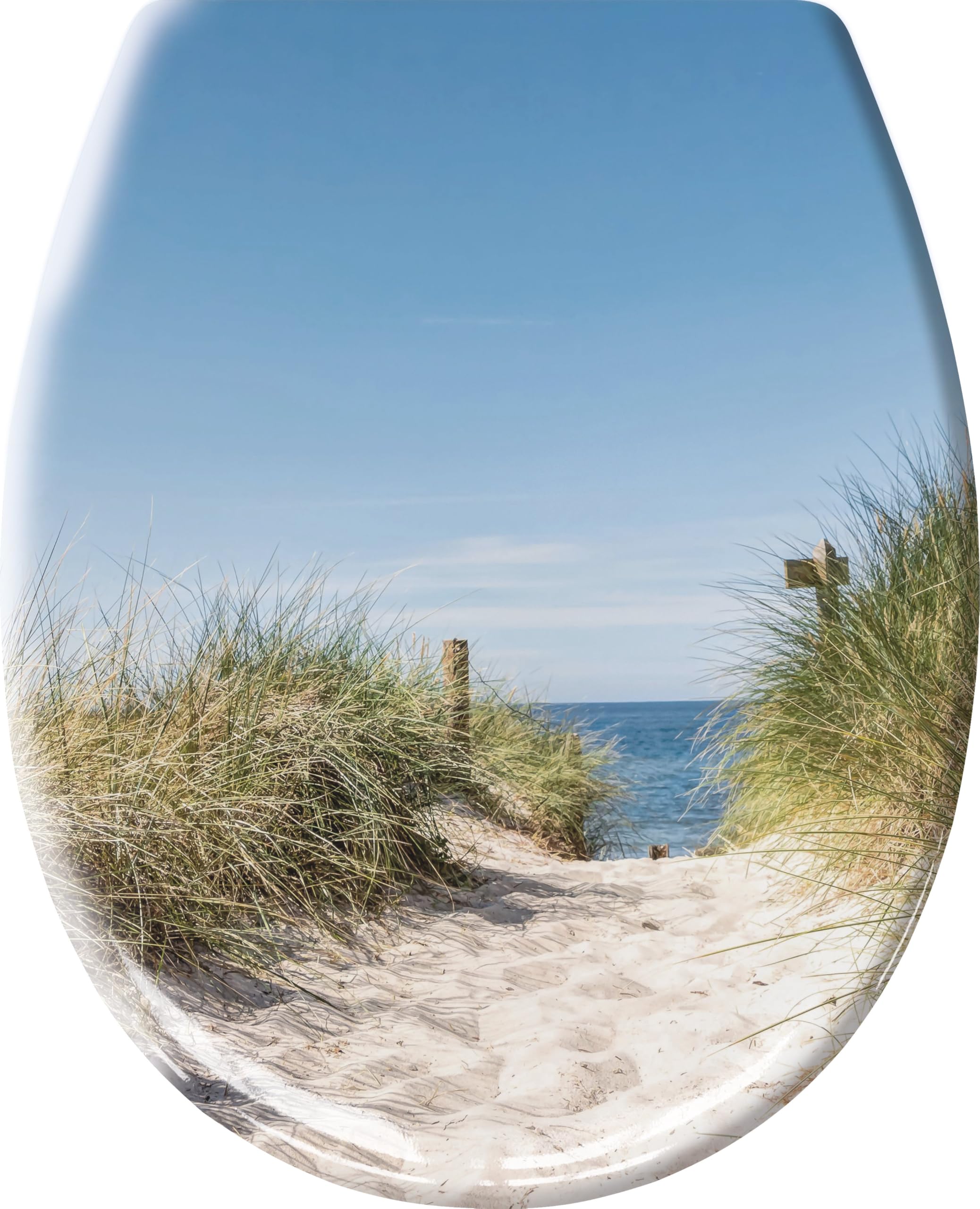 Kleine Wolke Borkum Toilet Seat Made of Duroplast with Soft-Close Mechanism and Easy Clean