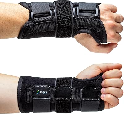 ZOFORE SPORT Carpal Tunnel Wrist Support Brace with Metal Splint L/XL Left