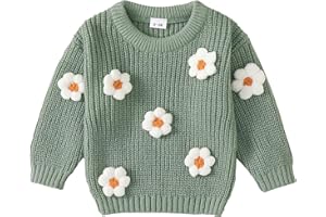 MIKRDOO Infant Toddler Baby Girl Oversized Sweater Long Sleeve Sweaters Fall Winter Tops Clothes