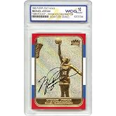 1998 Michael Jordan Fleer '86 Rookie Overstamp Signature Series 23KT Gold Card Prism Holo Refractor - Graded Gem-Mint 10