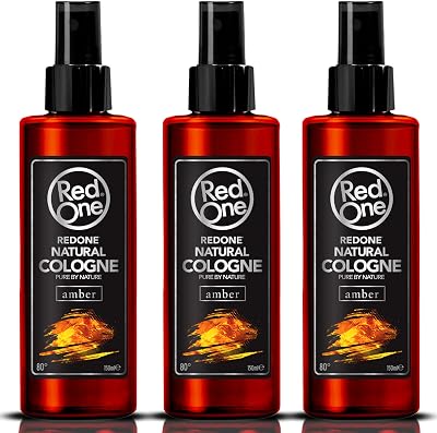 RedOne Amber Barber Aftershave Spray 3x150ml Long Lasting Oriental Scent Men's