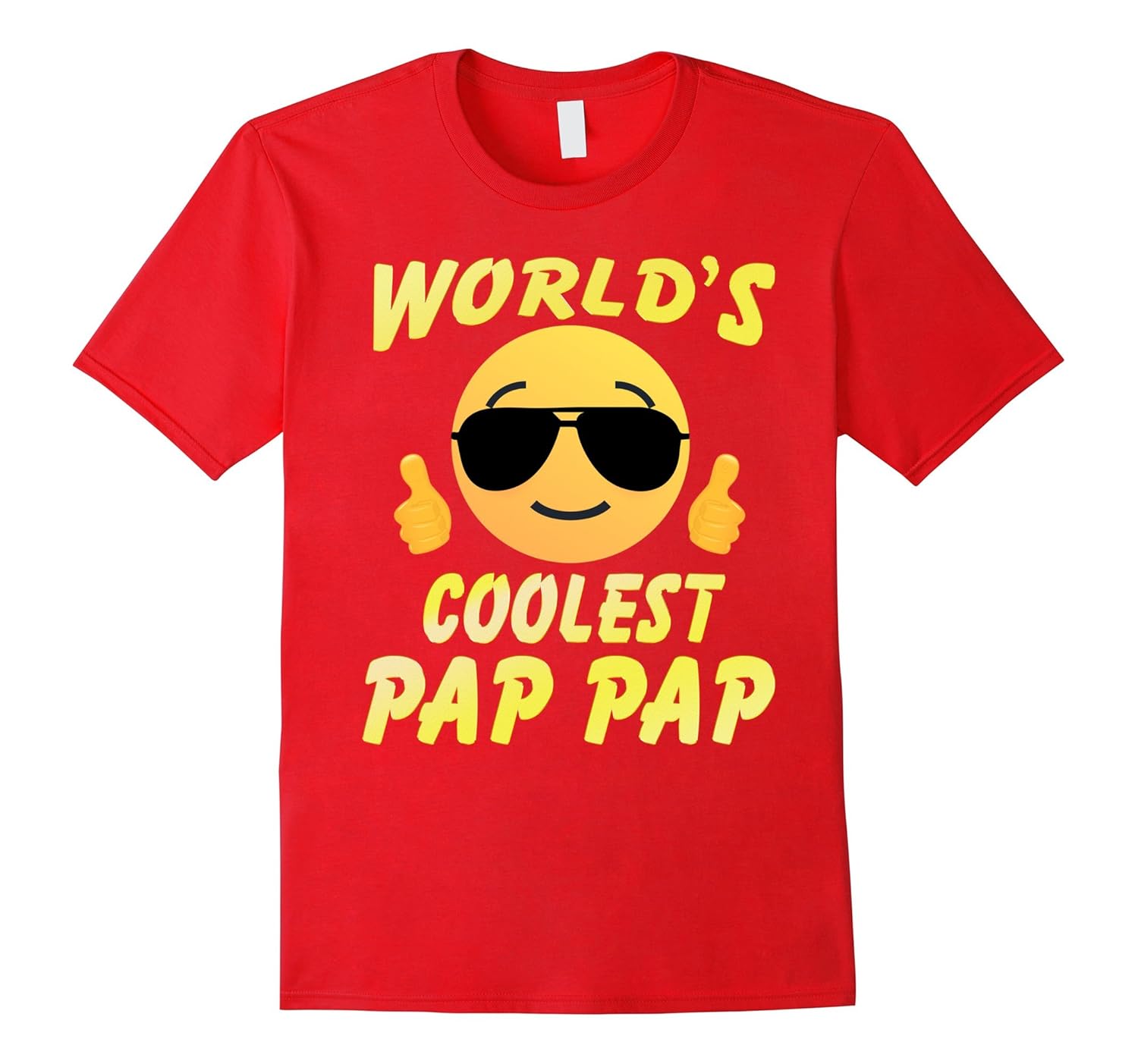 Cool Face Family T-shirt World's Coolest Pap Pap Shirt-ANZ