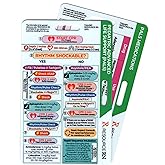 Pediatric Advanced Life Support (PALS) Badge Buddy &ndash; 2-Card Set | Quick Reference Guide for Emergency &amp; Pediatric Critical Care | Horizontal &amp; Vertical Compatible