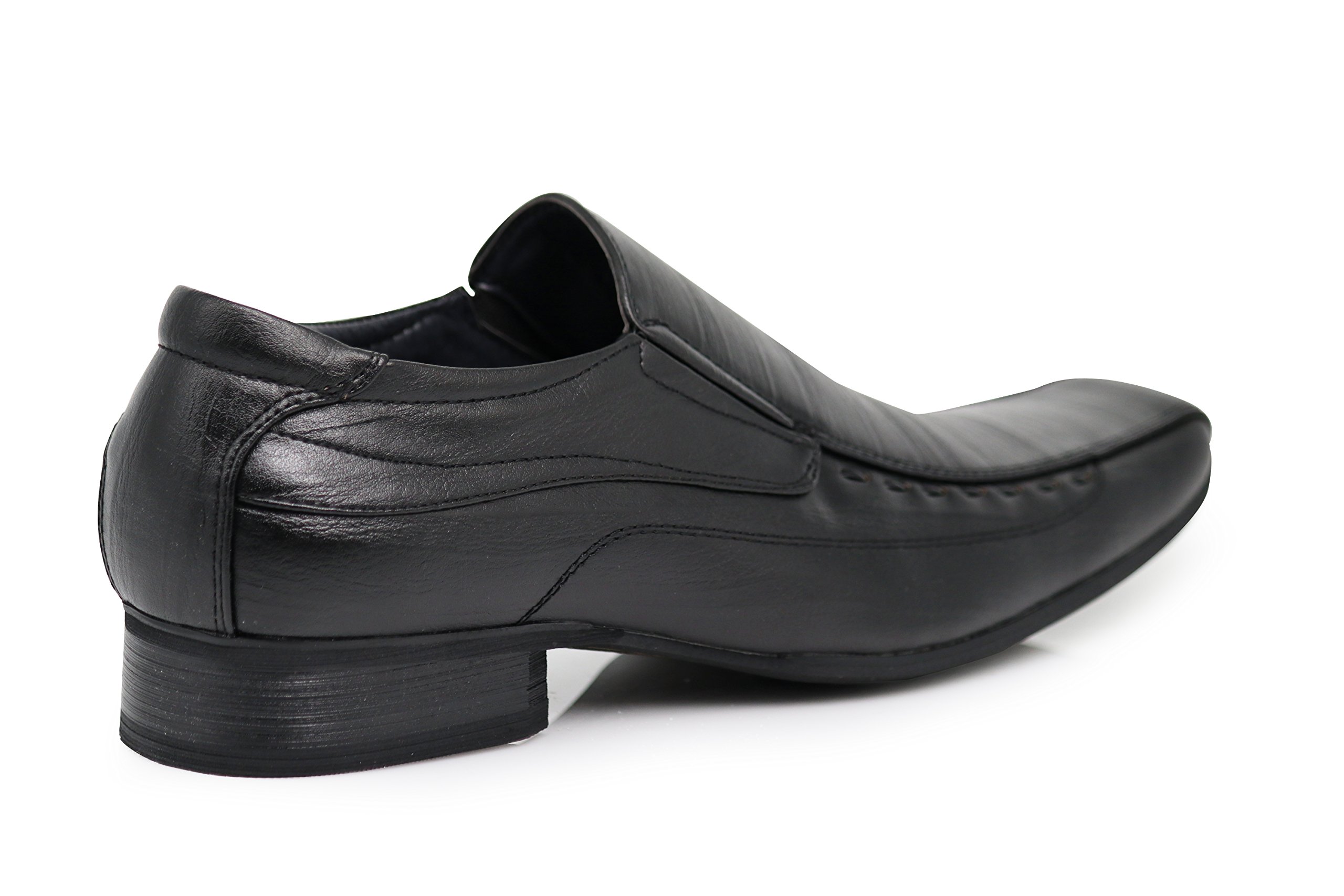 Jas Mens Dress Loafers Elastic Slip On With Plain Fashion