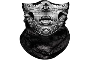Obacle Skull Face Mask for Women Dust Wind Sun Protection Rave Festival Riding