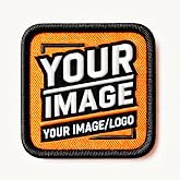 Custom Embroidered Patches &ndash; Personalized Logo Patch &ndash; Iron On, Sew On, Hook &amp; Loop &ndash; for Clothing, Backpacks, Jackets, Hats - Embroidered &amp; Printed Patches &ndash; Create Your Own