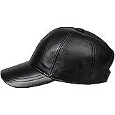 HATSQUARE Genuine Leather Unisex Baseball Cap