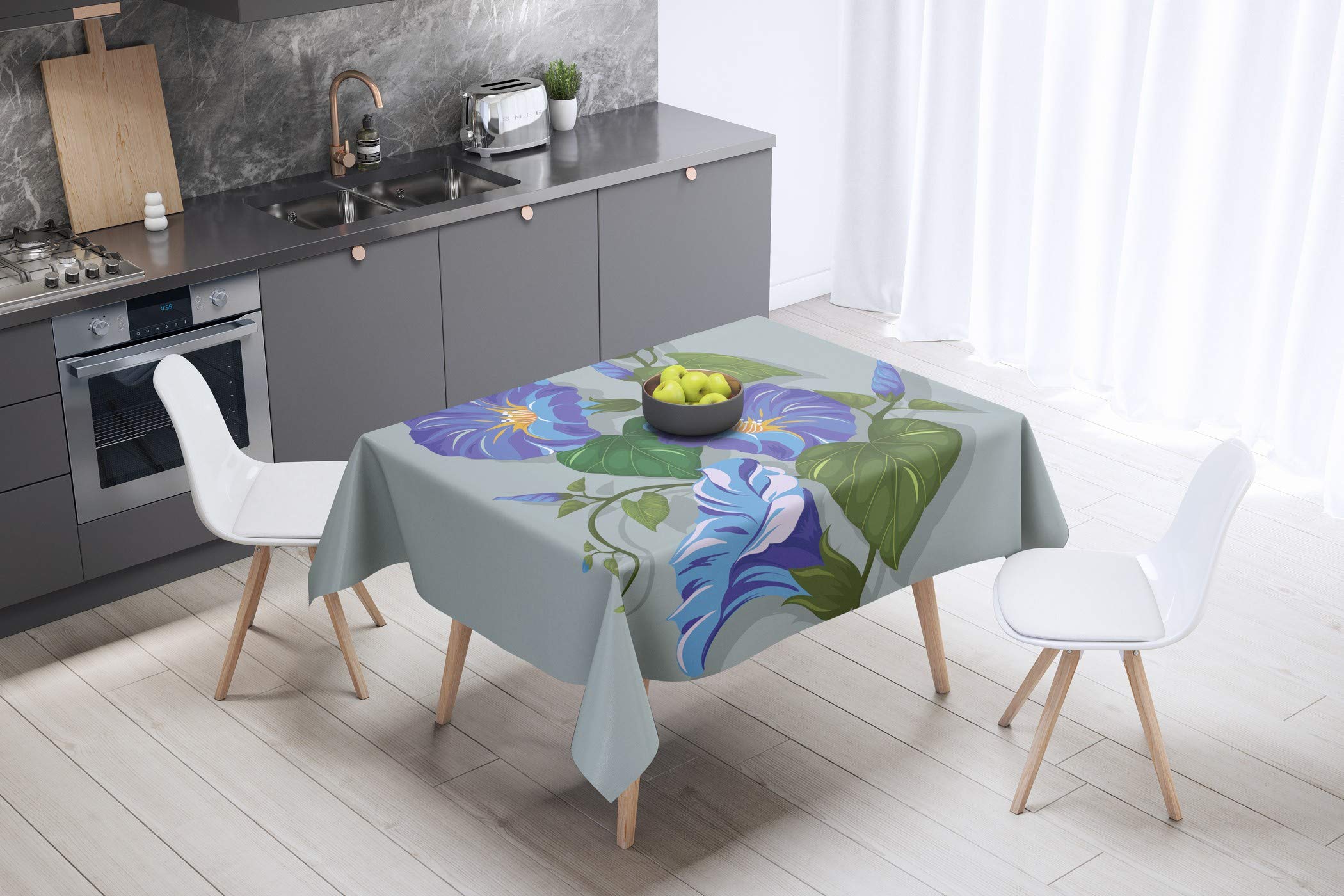Bonamaison Kitchen Decoration, Tablecloth, 140cm x 140cm - Designed and Manufactured in Turkey