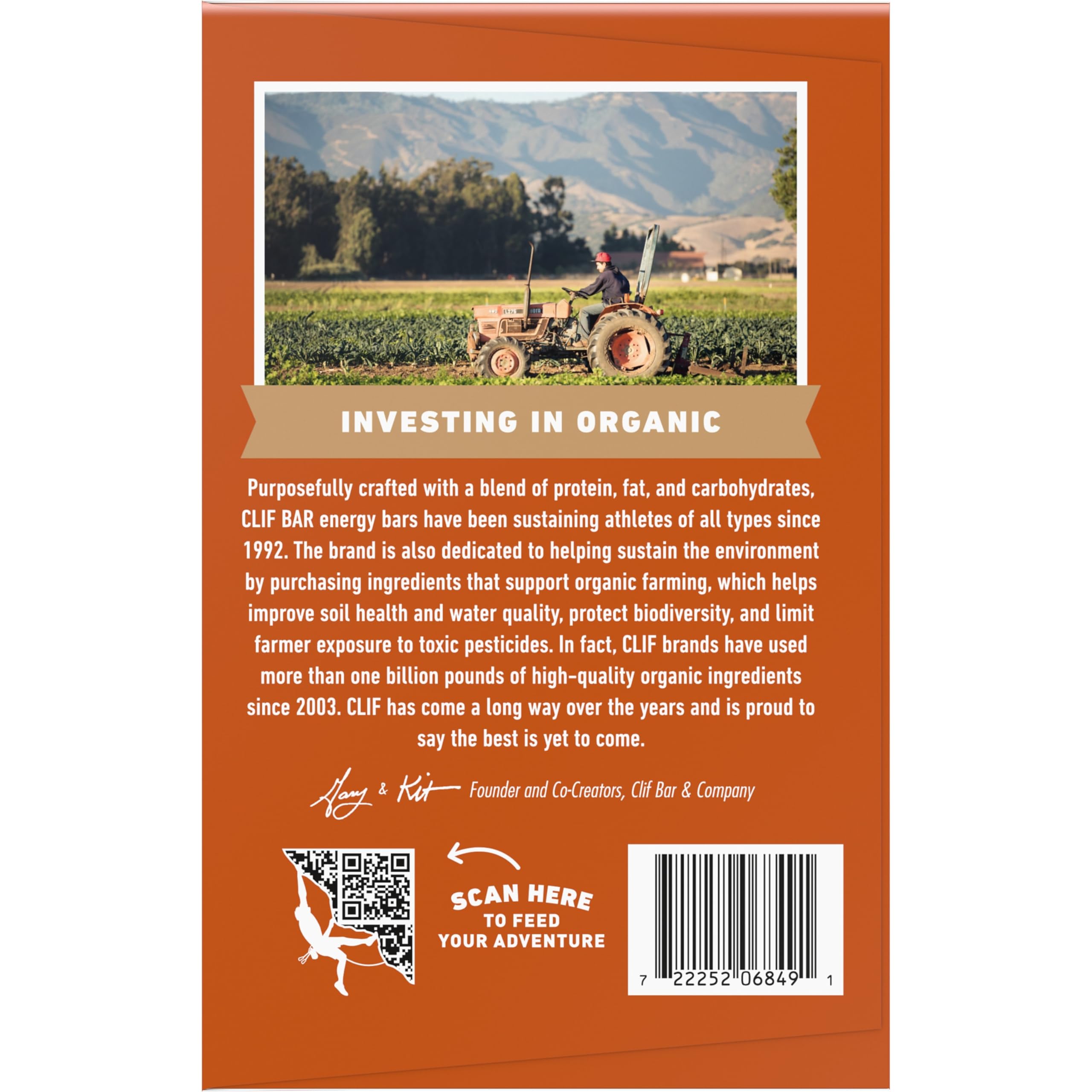 CLIF BAR - Energy Protein Bars - Crunchy Peanut Butter - Made with Organic Oats - Energy Bars - Non-GMO - (15 Pack)