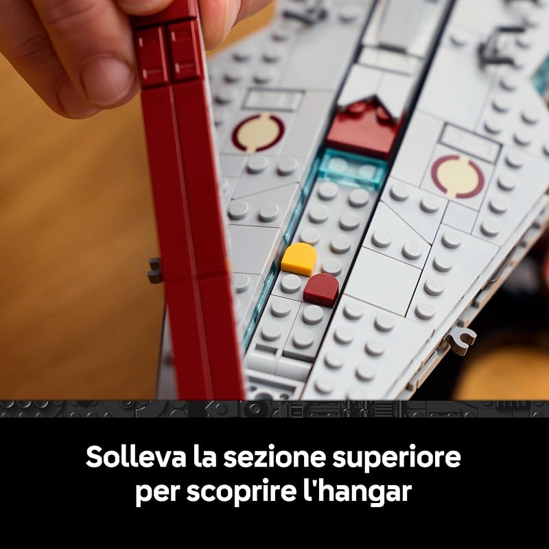Star Wars 75441 Attack Cruiser Classe Venator - Kit di Modellismo per Adulti con Astronave della Repubblica - Decorazione per Casa - Regalo da Collezione per i Fan de La Vendetta dei Sith — foto 4 di 8