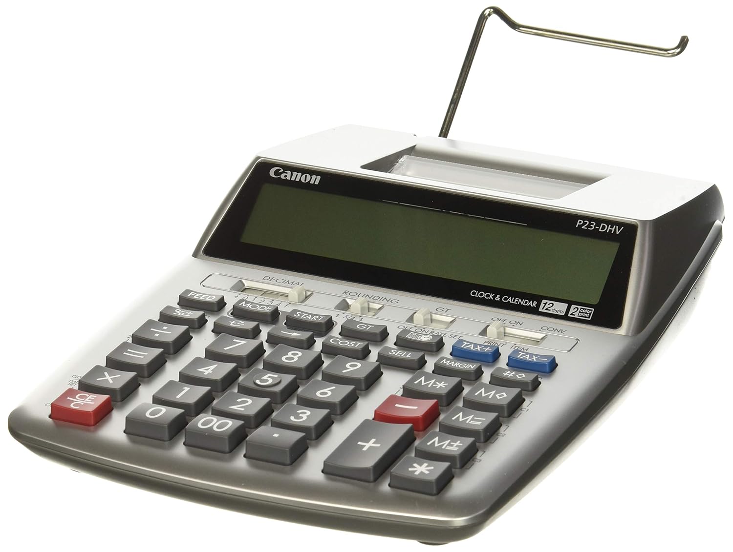 Amazon.com: Canon P23-DHV-3 Printing Calculator with Double Check Function,  Tax Calculation and Currency Conversion: Electronics
