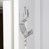 Premier Over Door Hanger with 10 Hooks Chrome Finish Anti-Slip Back of Door Hook view 6