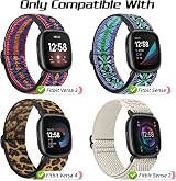 Tiptops 5 Pack Nylon Loop Watch Bands for Versa 4/Versa 3/Sense 2 view 5