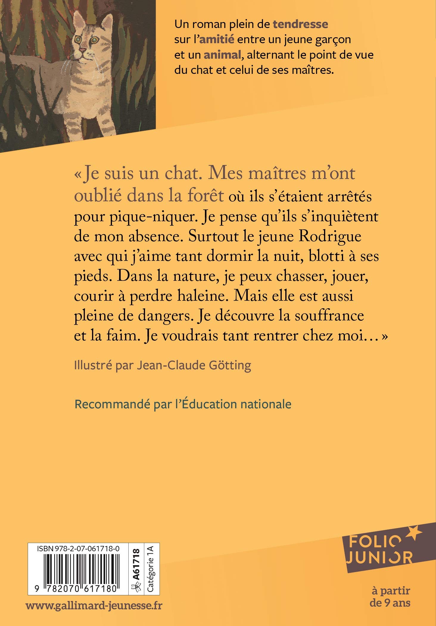 Amazon Fr Chat Perdu Folio Junior A Partir De 9 Ans Blanc Jean Noel Gotting Jean Claude Livres