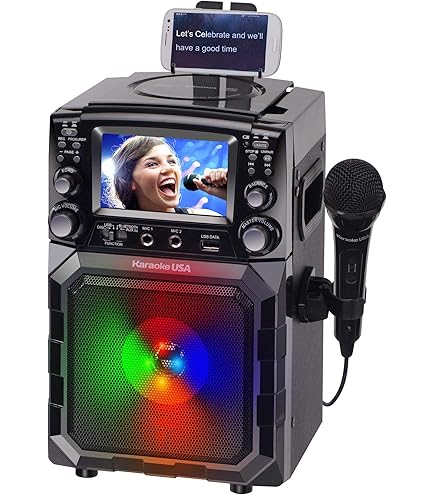 Microfono Karaoke Singing Machine Con Luci LED - Rosa, Per Casa E Divertimento