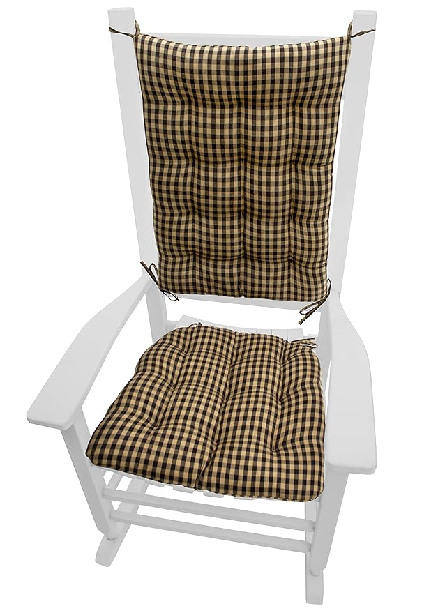 Products Rocking Chair Cushions Checkers Black