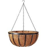 Arcadia Garden Products 1592 Solstice Series Coconut Hanging Basket 16-Inch