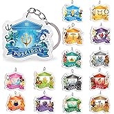 Htabiol Greek Mythology Keychains, 15pcs Olympian Gods Cabin Keychains, Greek Mythology Party Favor Gifts, Fit for Olympian Gods Birthday, Percy Jackson Party, Camp Half Blood Birthday