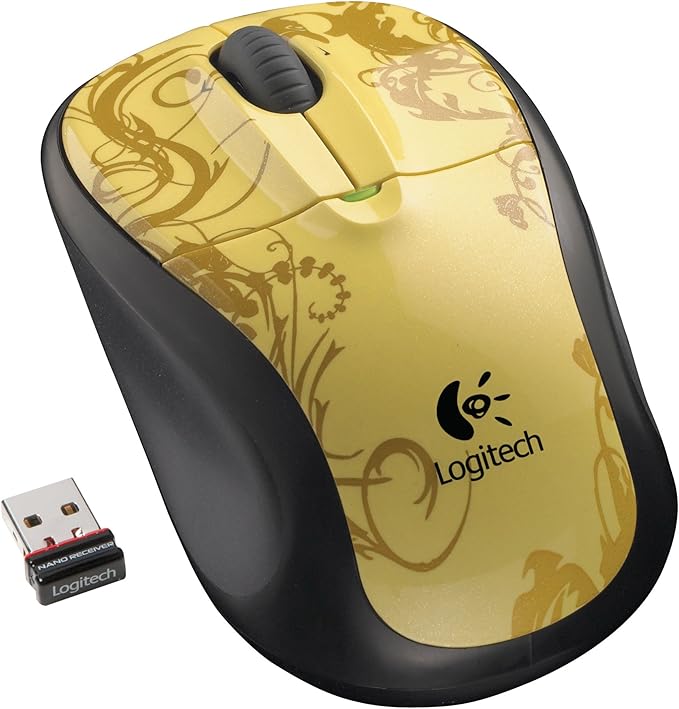 Logitech M305 Wireless Mouse - Gold Tendrils: Amazon.co.uk: Computers ...