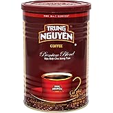 TRUNG NGUYEN LEGEND PREMIUM BLEND Premium Roasted Ground Coffee - Intense Flavor and Chocolate Fragrant by Robusta &amp; Arabica Coffee Beans Blend - Full City Roast with Low Acidity (425g/Can)