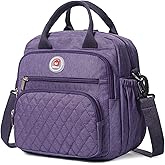 EKERHO Insulated Lunch Bag Rucksack for Women/Men, 3 carrying way Lunch Tote, Large Waterproof Cooler Box with Side pockets for Adults, Work, Beach, Picnic, Purple