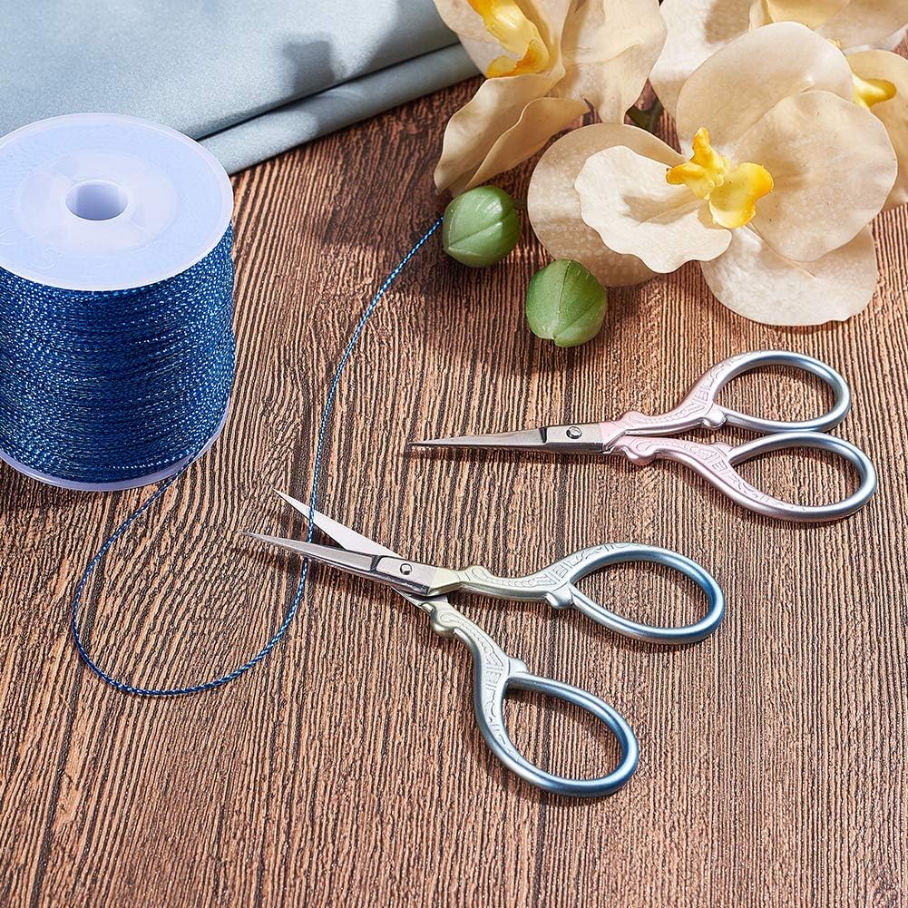 SUNNYCLUE 3.7 Inch Embroidery Needlework Scissors Stainless Steel Embroidery Scissors for Fabric Cutting Dressmaking Beard Nose Trimming - Image 5
