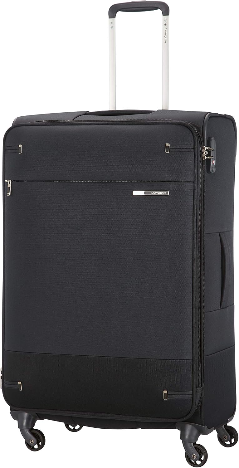 Samsonite Base Boost - Soft Luggage Suitcase 78 cm Large, Trolley Case with 4 Wheels, TSA Lock, Lightweight & Expandable, 105 L, Black - Image 5
