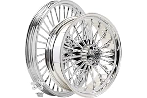 TOFR 21x2.15 18x5.5 Front Rear Wheels Rims 36 Big Fat Spoke For Harley FXSTD Softail Deuce 2000-2007 2001 2002 2003 2004 2005