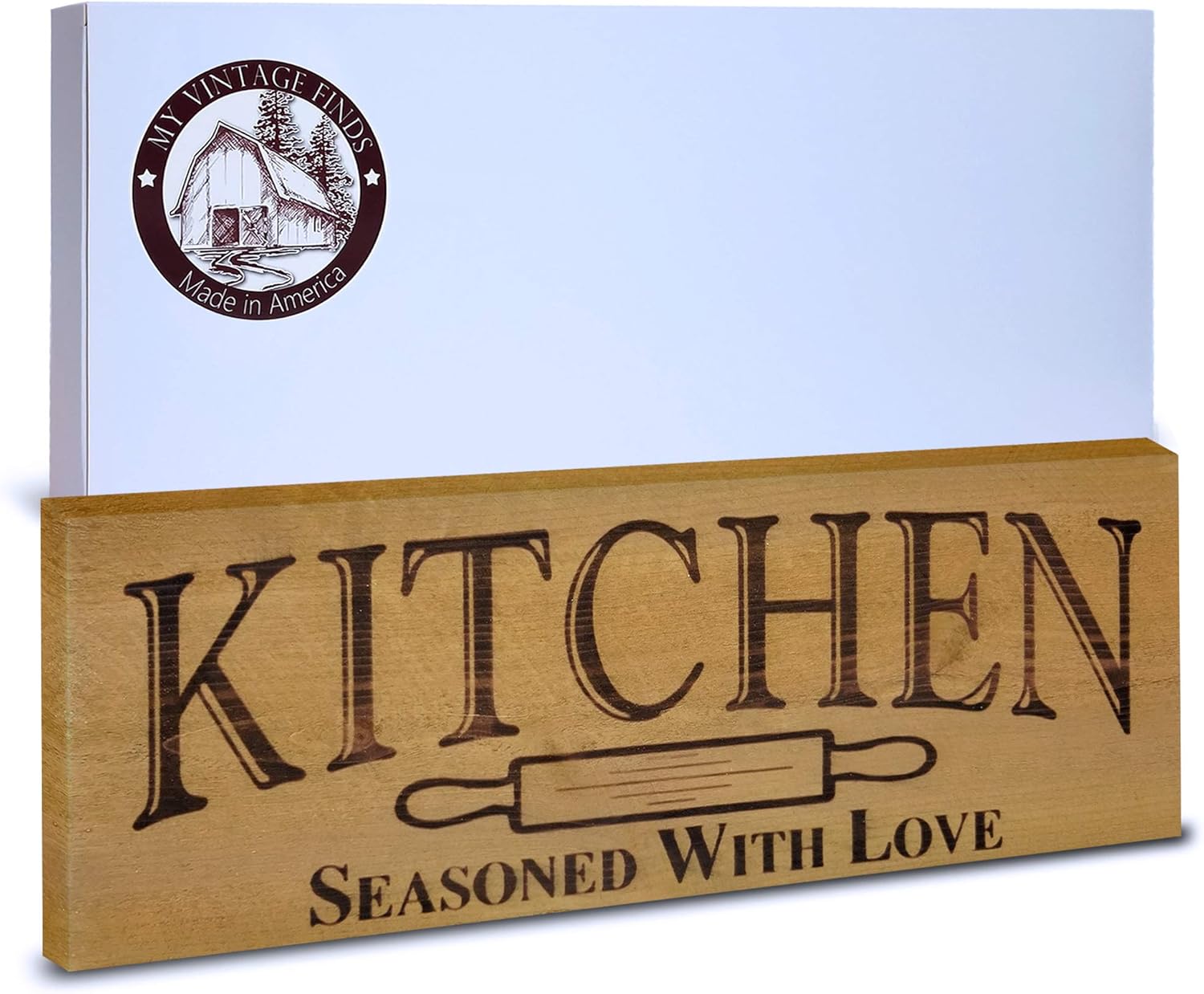 Kitchen Signs Rustic Farmhouse Kitchen Wall Decor (Rustic Brown 5.5x15.5)