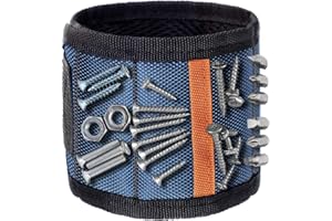 YIMEI GOOD PRODUCT Magnetic Wristband Gifts for Birthday Father's day Christmas, Unique Tool for Holding Screws Gadgets Gift for Men, Dad, Husband, Boyfriend, Handyman mechanics (Blue)