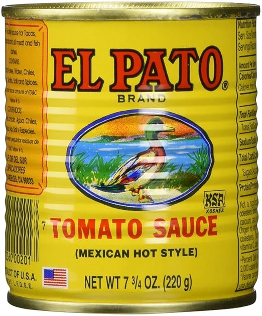 EL PATO Mexican Hot Style Tomato Sauce 7.75 Oz (24Pack