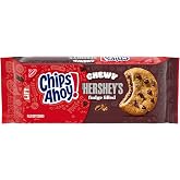 CHIPS AHOY! Chewy Hershey's Fudge Filled Soft Cookies, 9.6 oz | Fudgy Chocolate Chip Cookies